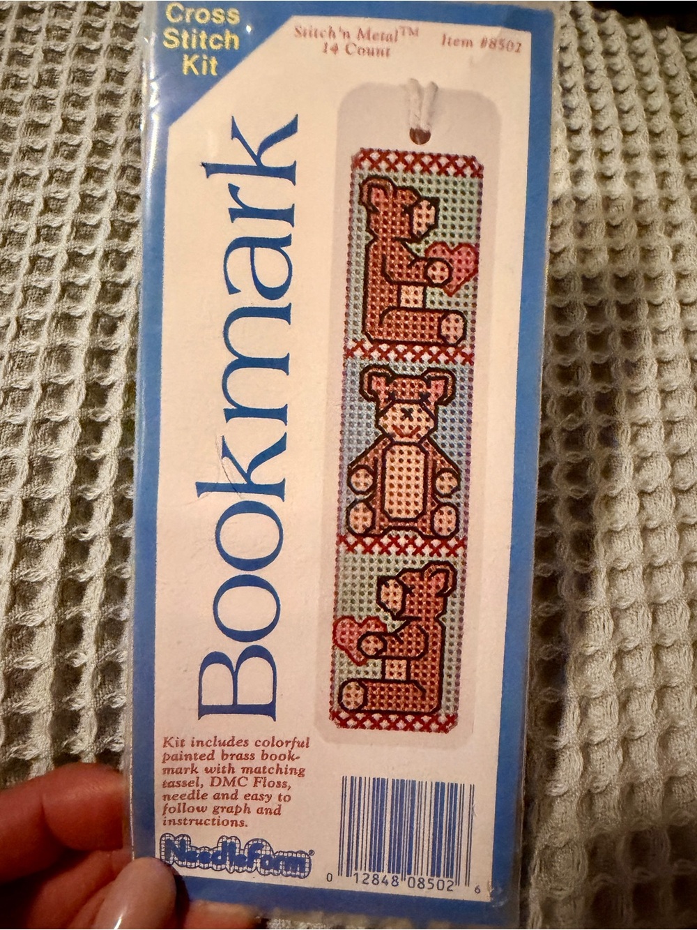 Bookmark Cross Stitch Kit with Bear Design